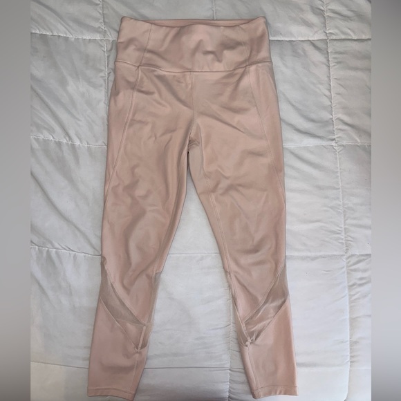 Athleta Eclipse 7/8 High Rise Pink Leggings - Picture 3 of 7